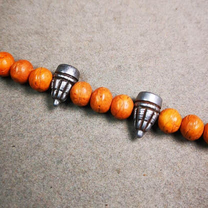 Amulet,Stupa Bead Pendant for Mala,Bag Hanging,Prayer Bead,0.6" - Tibetan Buddhist mala beads, view 6