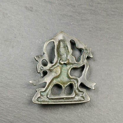 Tibetan Buddhist Statue,Mahakala Holding a Drum - Tibetan Buddhist statue, detailed view