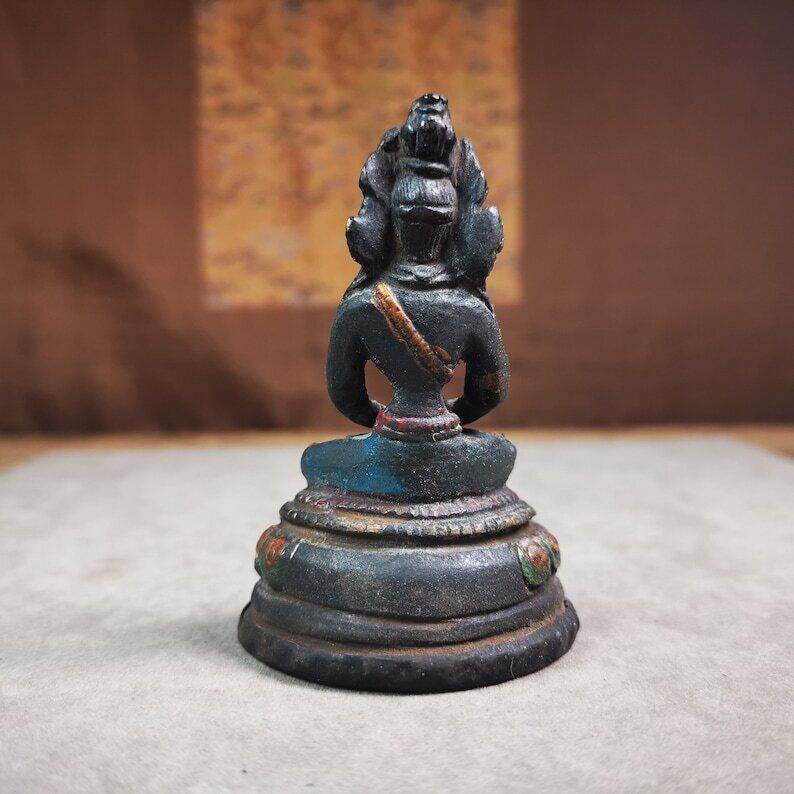 Statue,Amitayus,Buddha of Longevity,80 Years - Tibetan Buddhist statue, view 6