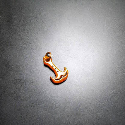 Yak Bone Carved Amulet,Anchor Pendant - Tibetan Buddhist amulet, view 4
