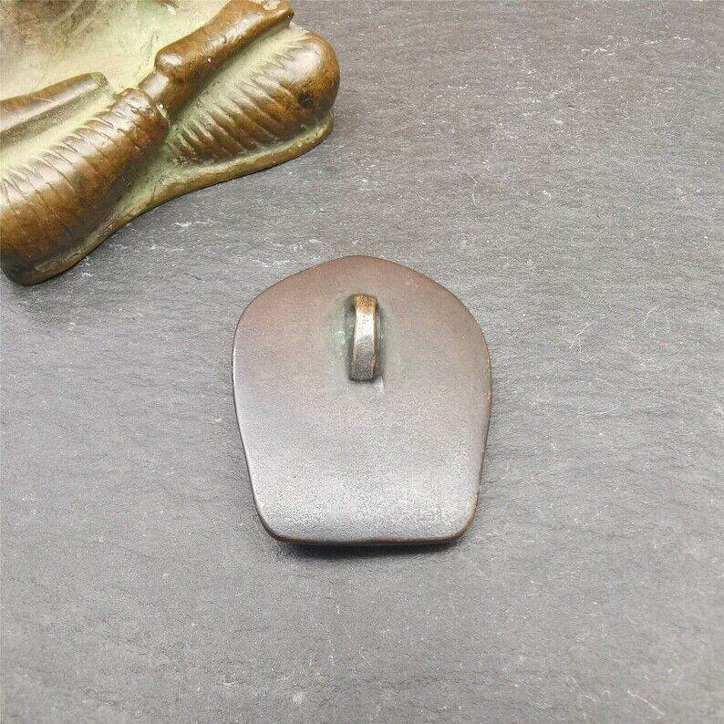 Buddhism Kalacakra-vajra Amulet Badge,60 years old - Tibetan Buddhist amulet, view 5