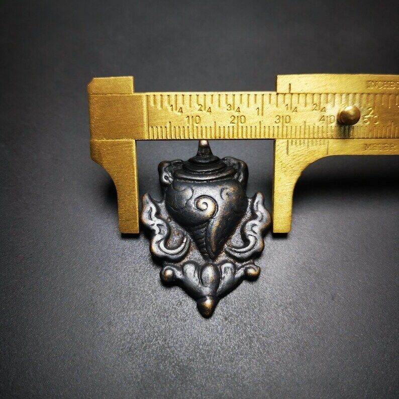 Shankha,Divine Conch Badge,Tibetan Buddhist Amulet Pendant - Tibetan Buddhist amulet, view 8