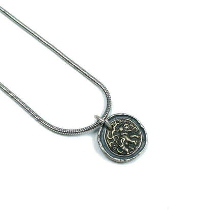 Tibetan Buddhism Lucky Charm, Silver Amulet of Mahakala,Ganesha Elephant,Stupa - Tibetan Buddhist amulet, view 8