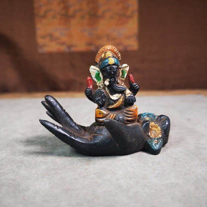 Statue,Ganesha Statue,Elephant God,Ganapati,Vinayaka - Tibetan Buddhist statue, front view