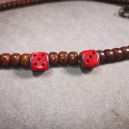 Mala Spacer Bead,Yak Bone Dice Marker Beads for Prayer Beads Necklace - Tibetan Buddhist mala beads, view 6