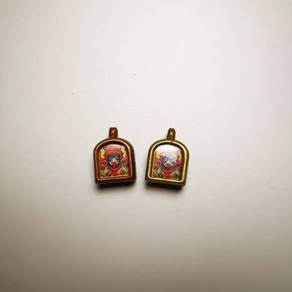 Gau Ghau Shrine,Drashi Lhamo,Zashi Lhamo,Altar Amulet Pendant - Tibetan Buddhist amulet, view 4