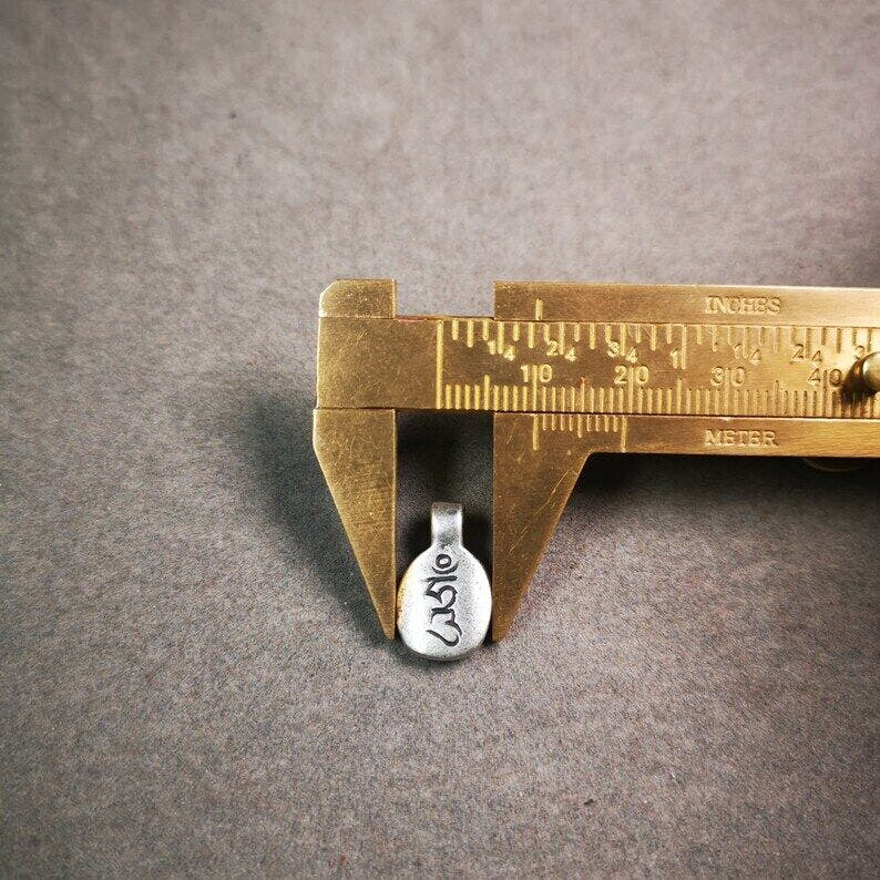 Mala Counter Clip,Hum Letter 0.67" - Tibetan Buddhist mala beads, view 9