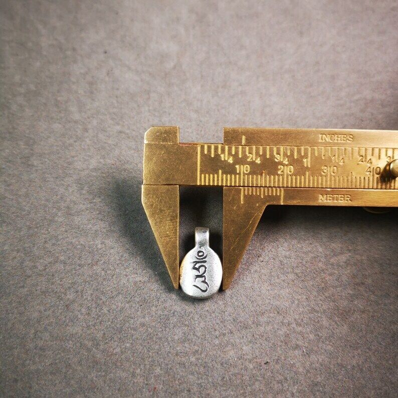Mala Counter Clip,Hum Letter 0.67" - Tibetan Buddhist mala beads, view 9