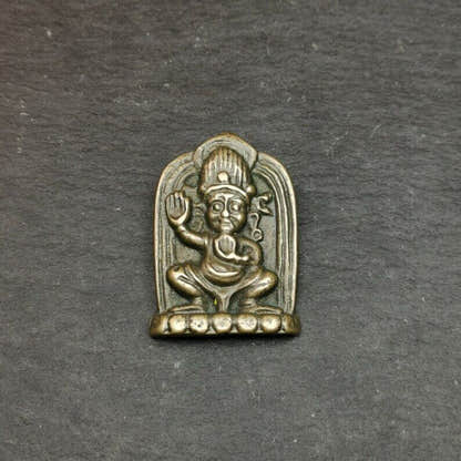 Vajrapani Amulet,Tibetan Buddhism Statue Badge,1.65" - Tibetan Buddhist amulet, front view