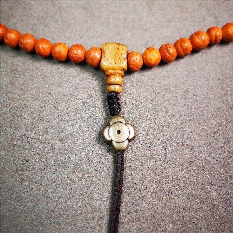 Amulet ,Gesong Flower Marker Spacer Bead for Prayer Bead,Mala - Tibetan Buddhist mala beads, view 5