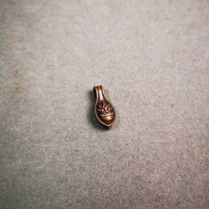Mala Counter Clip - Tibetan Buddhist mala beads, size reference