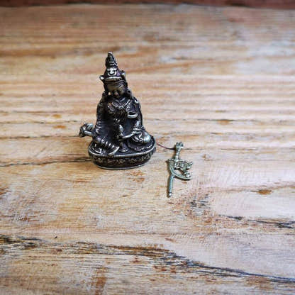 Gandhanra Antique Tibetan Buddha Statue,Padmasambhava,Guru Rinpoche - Tibetan Buddhist statue, view 8