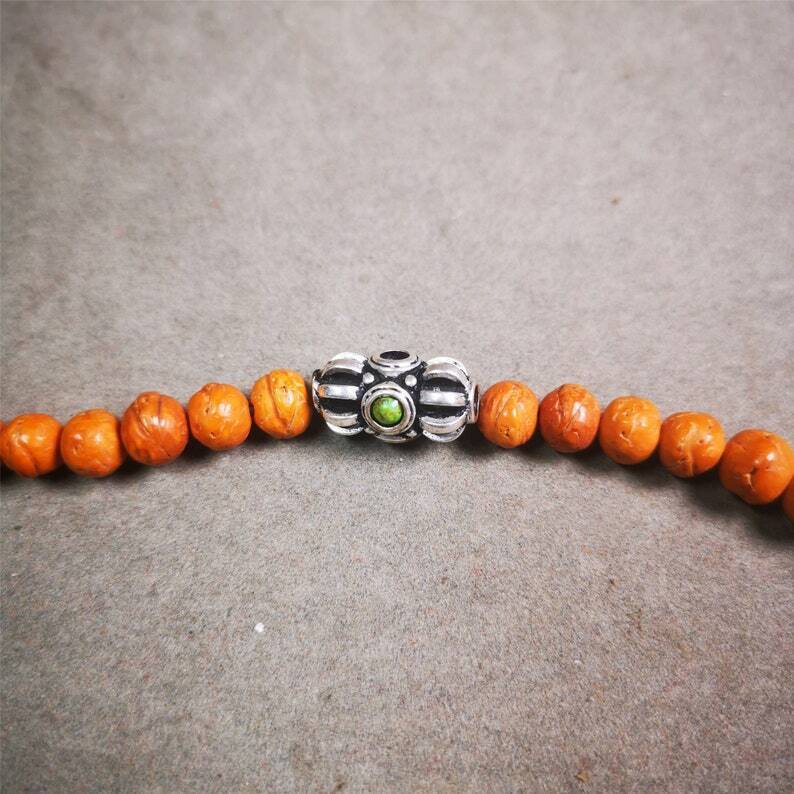 Amulet,Vajra Pendant for Mala,Bag Hanging,0.75" - Tibetan Buddhist mala beads, view 4