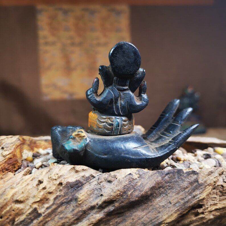 Statue,Ganesha Statue,Elephant God,Ganapati,Vinayaka - Tibetan Buddhist statue, view 4