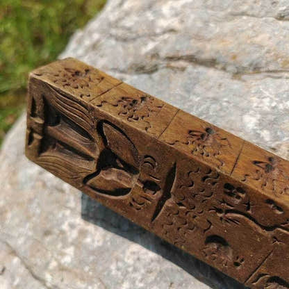 Zanpar Wooden Mold Stick - Tibetan Buddhist art, view 7
