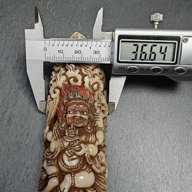 Mahakala Kapala Amulet Badge - Tibetan Buddhist amulet, view 8