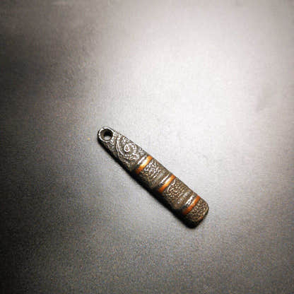 Thokcha Amulet Pendant,Mini Tibetan Ladder of Heaven - Tibetan Buddhist amulet, close-up detail