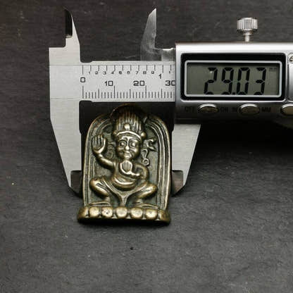 Vajrapani Amulet,Tibetan Buddhism Statue Badge,1.65" - Tibetan Buddhist amulet, view 9