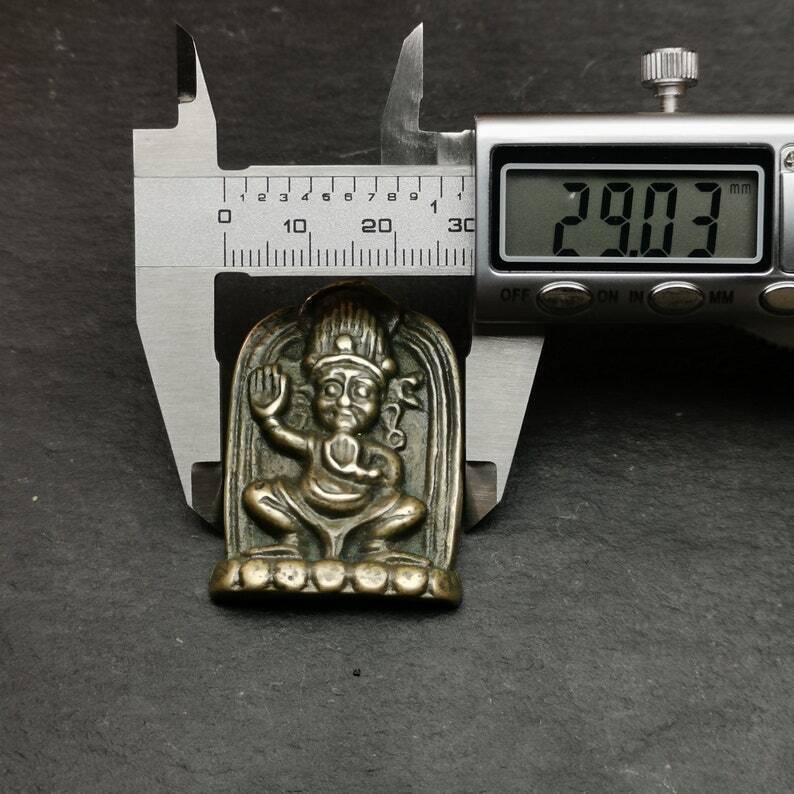 Vajrapani Amulet,Tibetan Buddhism Statue Badge,1.65" - Tibetan Buddhist amulet, view 9