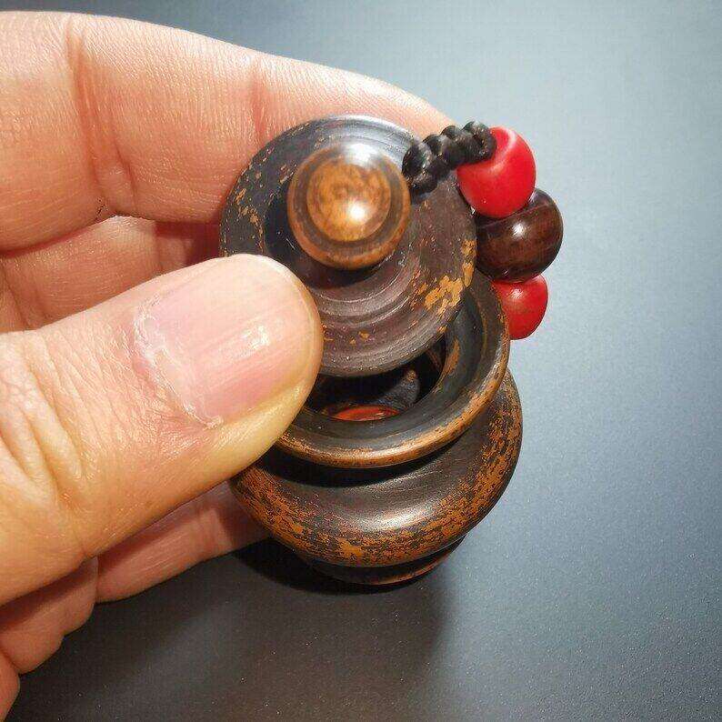 Tibetan Mini Copper Jar with Lid - Tibetan Buddhist art, view 8