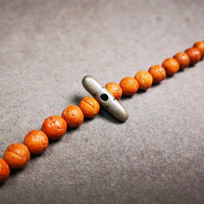 Amulet,Vajra Pendant for Mala,Bag Hanging,0.9" - Tibetan Buddhist mala beads, detailed view
