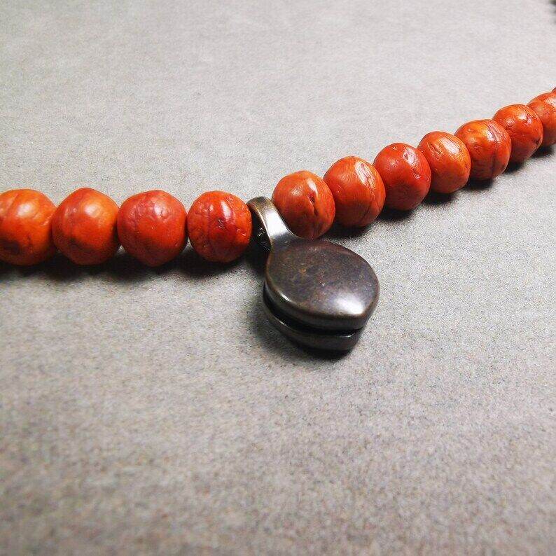 Buddhist Mala Counter Clip - Tibetan Buddhist mala beads, view 4