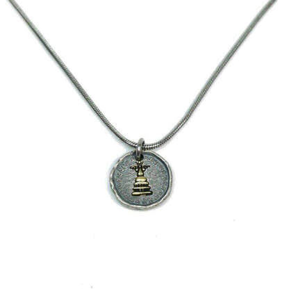 Tibetan Buddhism Lucky Charm, Silver Amulet of Mahakala,Ganesha Elephant,Stupa - Tibetan Buddhist amulet, view 7