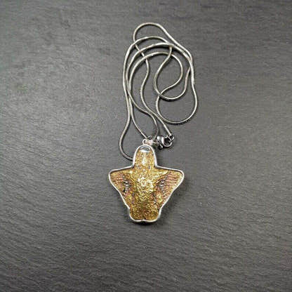 Amulet,Garuda,Golden-winged Bird Pendant,1.6 inches - Tibetan Buddhist amulet, view 4