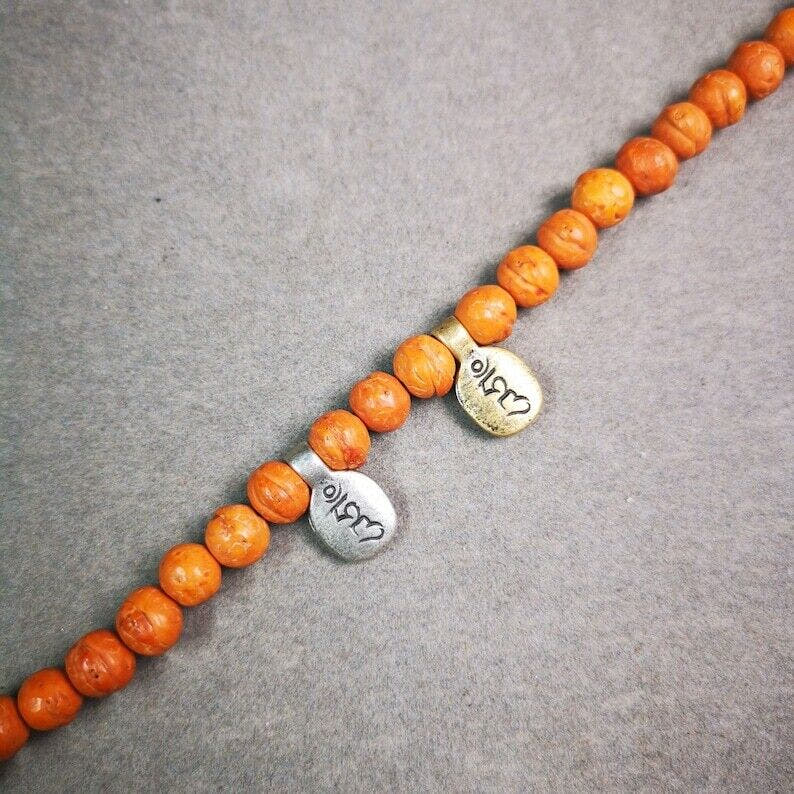 Mala Counter Clip,Hum Letter 0.67" - Tibetan Buddhist mala beads, view 4