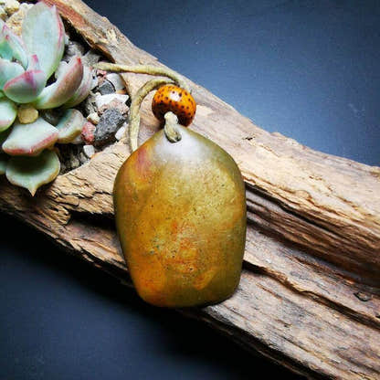 Buddhist Protective Pendant,Shakyamuni Gautama Amulet - Tibetan Buddhist amulet, detailed view