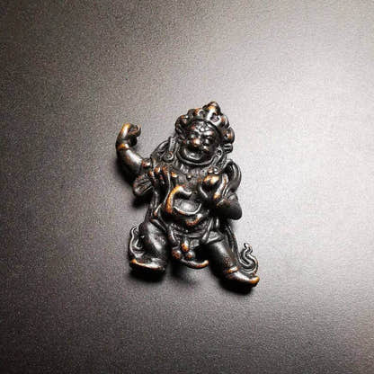 Statue,Small Vajrapani Amulet - Tibetan Buddhist amulet, view 5