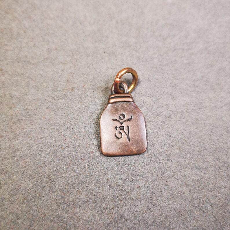 Mala Pendant,Vajrapani Amulet for Prayer Beads - Tibetan Buddhist mala beads, view 6