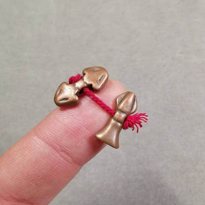 Amulet Pendant,Mini Vajra and Dorje Bell, Mala Accessories - Tibetan Buddhist mala beads, view 9