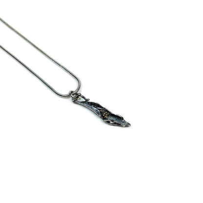 Lucky Charm, Unique Buddha among Leaf,Silver Pendant Amulet - Tibetan Buddhist amulet, front view
