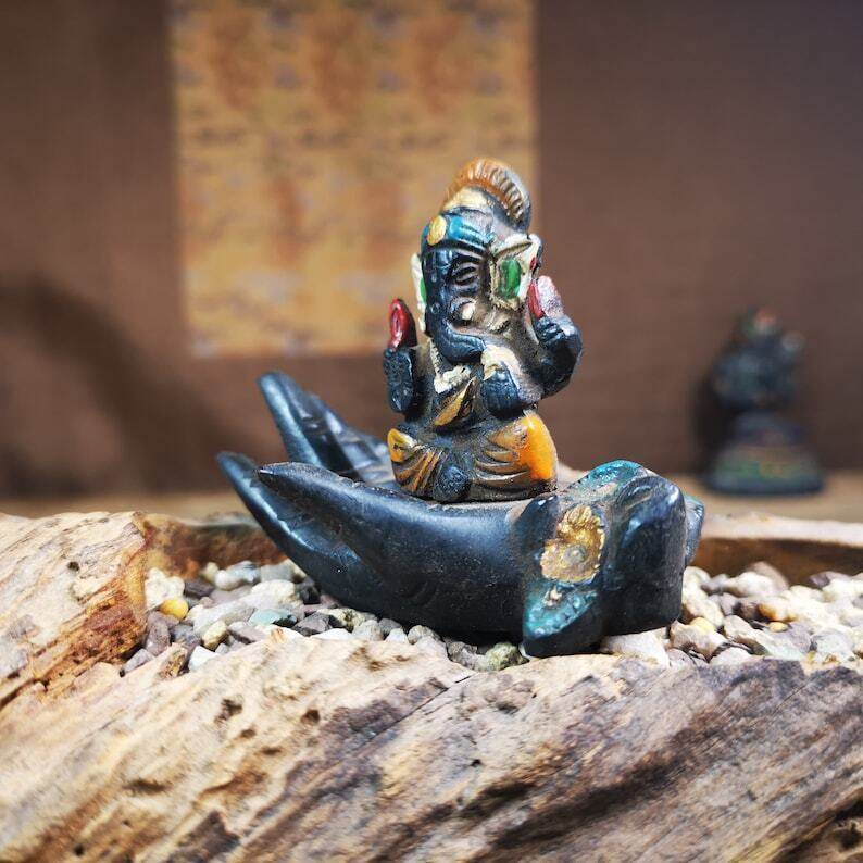 Statue,Ganesha Statue,Elephant God,Ganapati,Vinayaka - Tibetan Buddhist statue, view 5