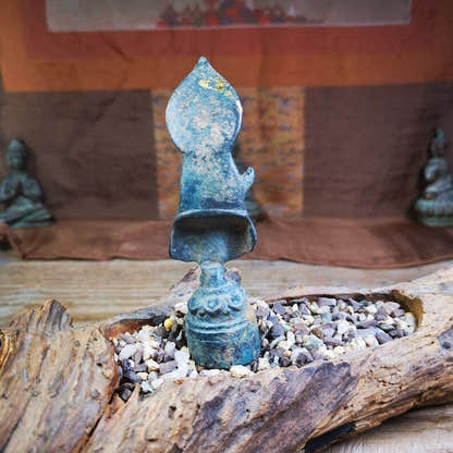 Tibetan Statue,Gilt Avalokitesvara,Padmapani - Tibetan Buddhist statue, view 4