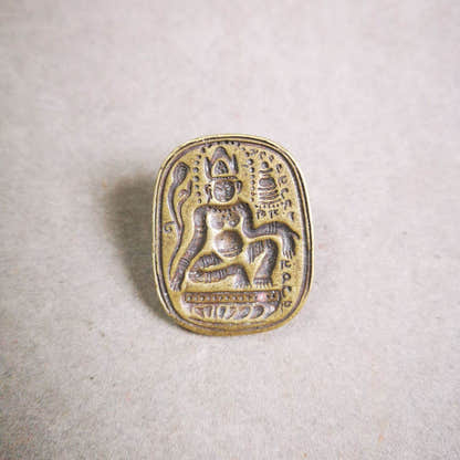 Old Style Lotus Hand Avalokiteshvara Tsa Tsa Mold - Tibetan tsa tsa mold, detailed view