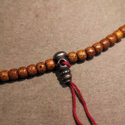 Mala Guru Bead, T-drilled 3-Hole Connector Bead for Prayer Bead,0.87" - Tibetan Buddhist mala beads, view 4