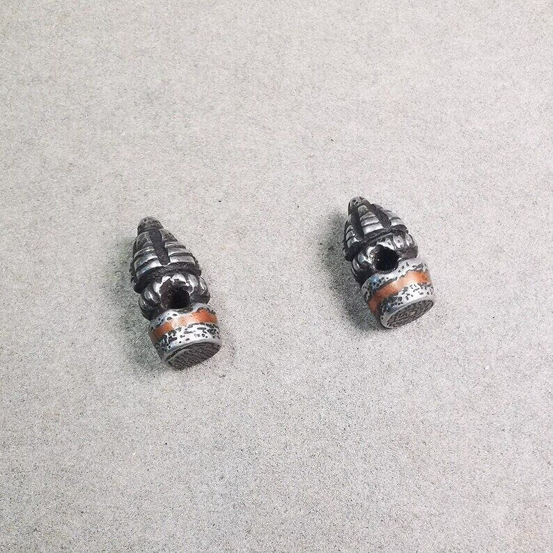Amulet,Stupa Bead Pendant for Mala,Bag Hanging,Prayer Bead,0.6" - Tibetan Buddhist mala beads, view 7