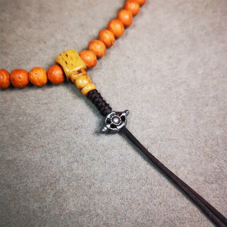 Amulet,Vajra Pendant for Mala,Bag Hanging,0.6" - Tibetan Buddhist mala beads, view 5