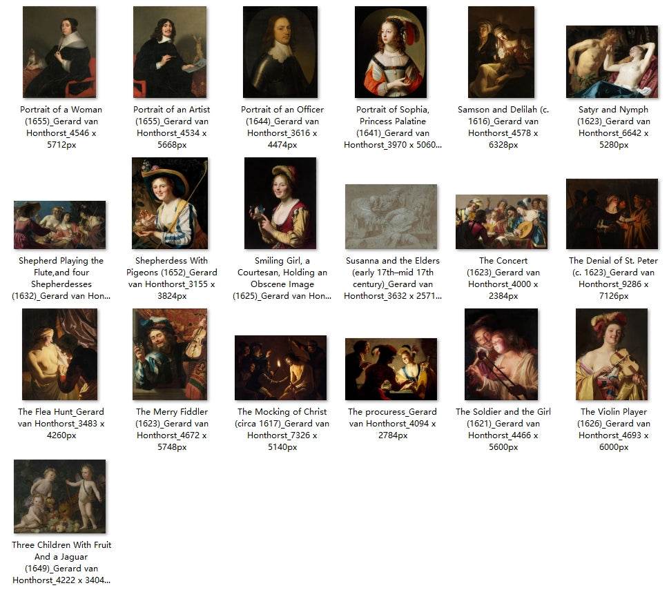 43 Painting Images by Gerard van Honthorst Dutch, 1592 – 1656 - Tibetan Buddhist thangka, detailed view