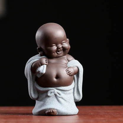 Purple Clay Maitreya Buddha Statues - Tibetan Buddhist statue, view 12