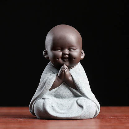 Purple Clay Maitreya Buddha Statues - Tibetan Buddhist statue, view 6