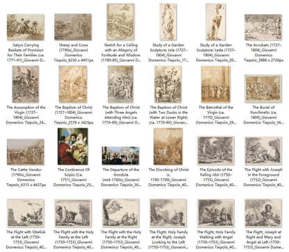 154 Painting Images by Giovanni Domenico Tiepolo Italian, 1727-1804 - Tibetan Buddhist thangka, view 5