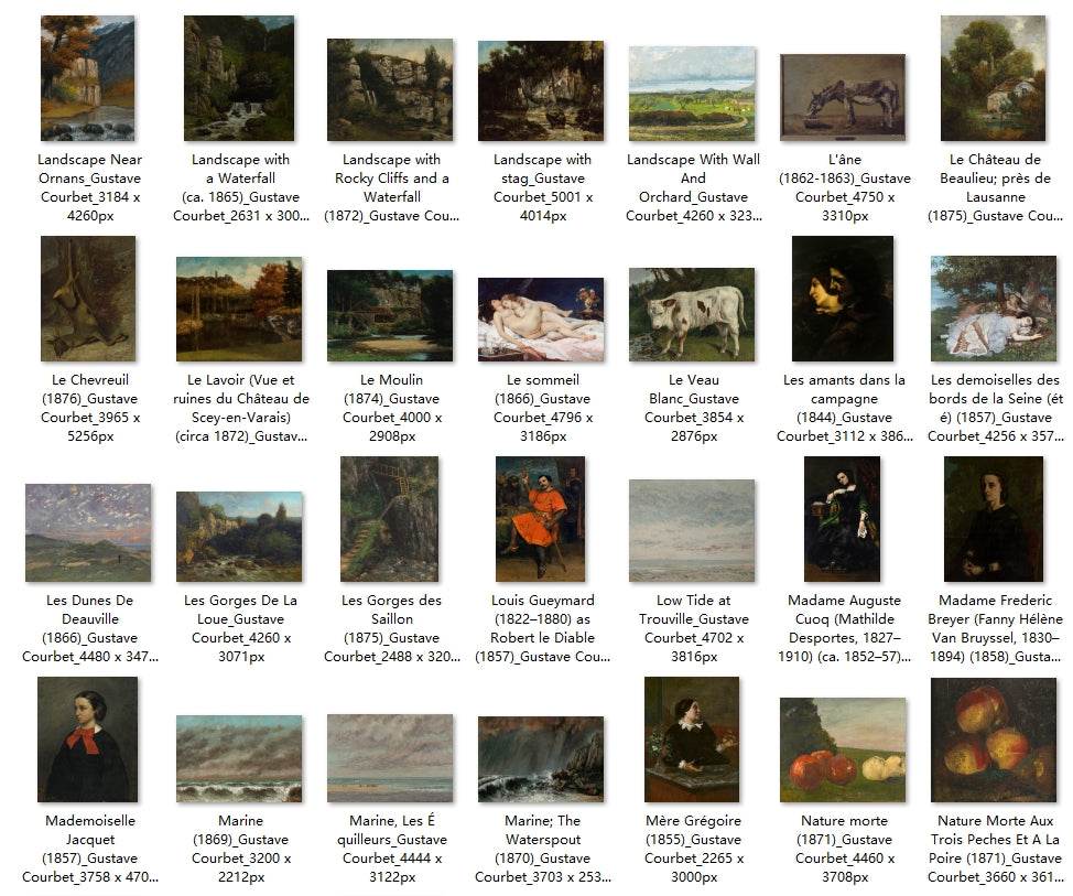 158 Painting Images by Gustave Courbet French, 1819-1877 - Tibetan Buddhist thangka, close-up detail
