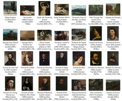 158 Painting Images by Gustave Courbet French, 1819-1877 - Tibetan Buddhist thangka, view 4