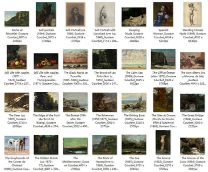 158 Painting Images by Gustave Courbet French, 1819-1877 - Tibetan Buddhist thangka, view 5