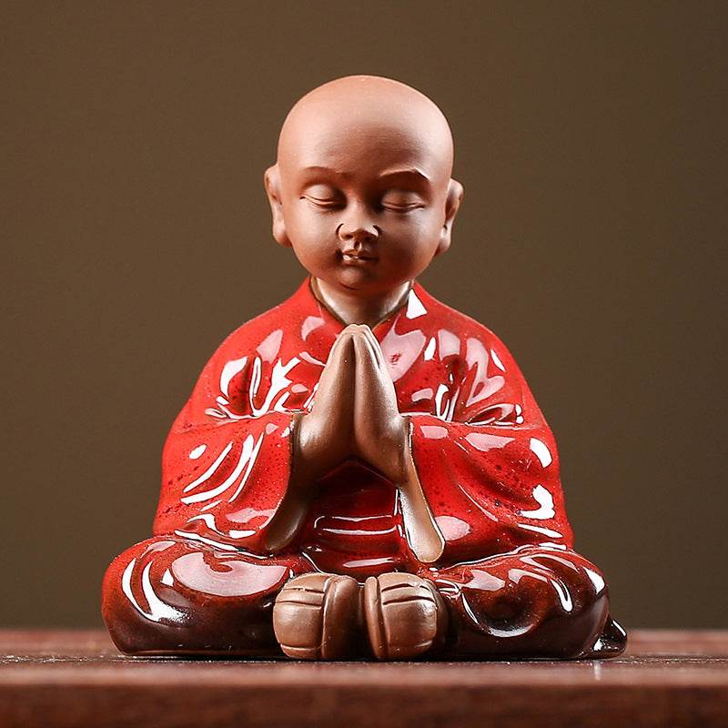 Purple Sand Meditation Buddha Statue - Tibetan Buddhist statue, view 8