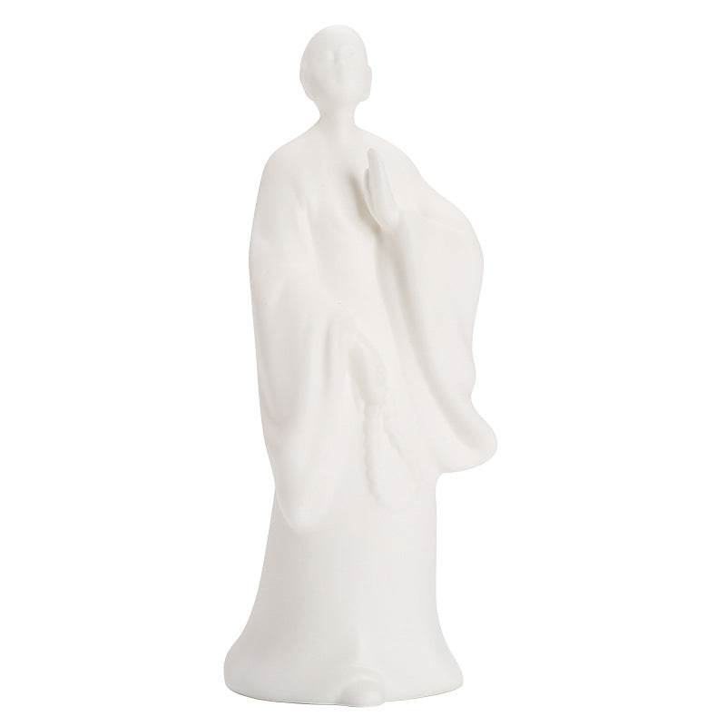 White Porcelain Buddha Statue - Tibetan Buddhist statue, view 5