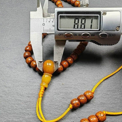 Mala Beads Necklace - Tibetan Buddhist mala beads, view 8